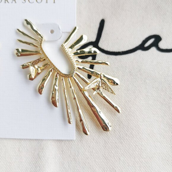 Kendra Scott Hoop Earrings - Melody - Gold - Picture 3 of 4